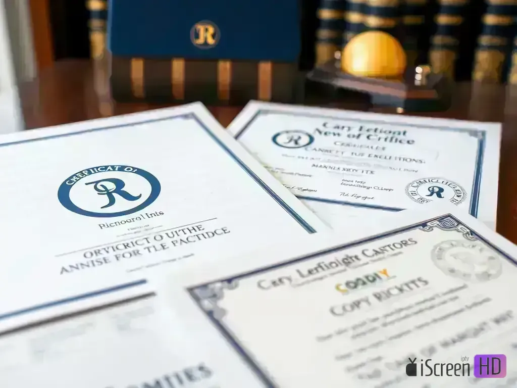 Copyright and licensing documentation for IPTV content