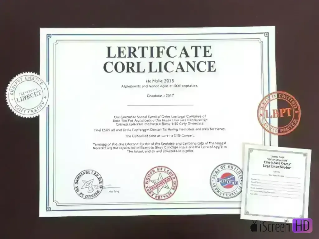 Legal compliance certificate and professional setup