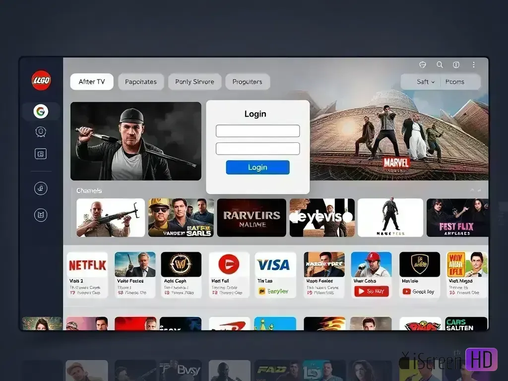 Successful login showing IPTV dashboard